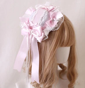 Süße japanische Lolita Mädchen Haarzubehör Mütze Kopfbedeckung Kopfschmuck niedliche Prinzessin - Bild 1 von 3