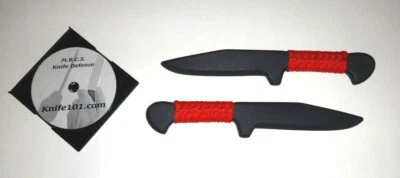 Cuchillo de Entrenamiento Táctico Kali Trainer Tanto Cuchillos Rojos Polipropileno DVD Armas Foto 1 de 3