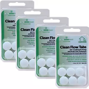Clean Flow HVAC Drain Line Treatment Tabs, 4-Pack, 24 Count - Picture 1 of 12