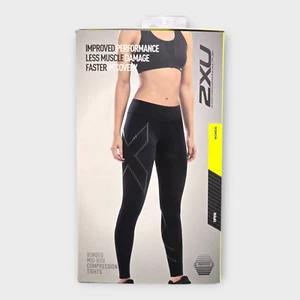 2XU Women's Bonded Mid-Rise Compression (Black) - X-Large (XL) - Picture 1 of 2