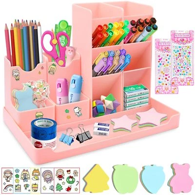 Schreibtisch Organizer 5 Stück Frei Kombinierbarer Stiftebox Kinder aus Plast... - Bild 1 von 4