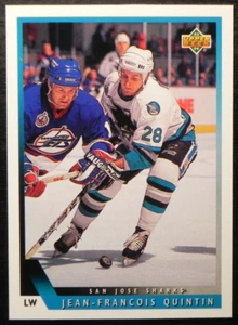 1993-94 93/94 Upper Deck #21 Jean-Francois Quintin San Jose Sharks - Picture 1 of 2