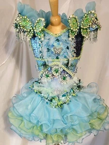 New Handmade, High Glitz, National Level, Cupcake Children's Pageant Dress (6x) - Picture 1 of 23