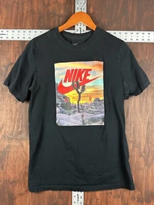 Nike Air Festival Photo Sunset Printing Short Sleeve Shirt Black CT6884 Medium - Picture 1 of 6