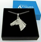 Horse Head Silver Pewter Pendant On A Chain