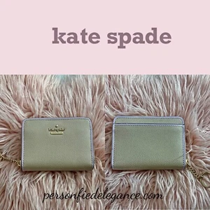 Kate Spade Patterson Drive Dani Cuero Lila Pequeño Llavero Billetera Portatarjetas - Imagen 1 de 20