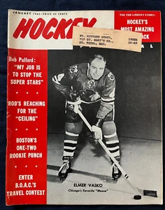 Hockey Pictorial Jan. 1965, Elmer Vasko, Brian Kilrea, Lindsay, Pulford, Schock - Picture 1 of 9