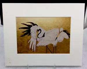 Veda Yuva Kismet garzas cigüeñas estampado numerado firmado - Imagen 1 de 6
