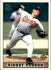 1999 Pacific Crown Collection Platinum Blue Baseball Card #40 Sidney Ponson