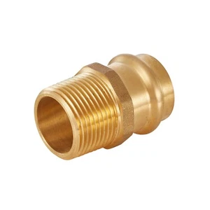 10 PCS EFIELD 1/2 "Press FitX 1/2" Male NPT Brass Adapters, Full Port, Lead Free - Picture 1 of 3