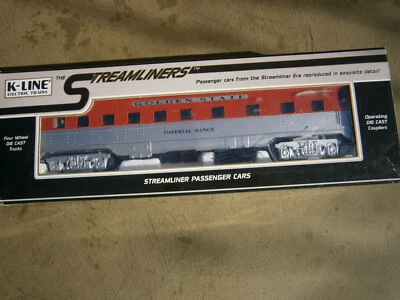 K-Line 1 x Streamliners Passenger Car = amerik. D-Zugwagen, beleuchtet, NEU! - Bild 1 von 3