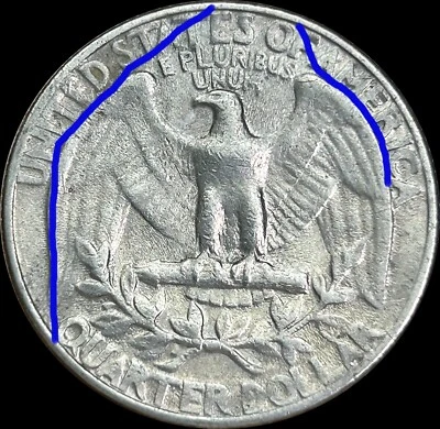 Die Cracks Rim To Rim Error - 1966 Quarter - Pre Cud - Image 1 of 4