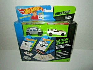 2013 Hot Wheels Workshop Car Design Custom Kit #1 New In The Original Box 2 cars - Picture 1 of 12