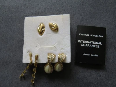 3er Set Ohrringe von Pierre Cardin - Bild 1 von 3