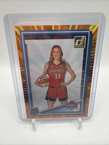 2025 Panini Donruss WNBA #97 Lucy Olsen Rated Rookie Orange Laser /199 RC - Picture 1 of 2