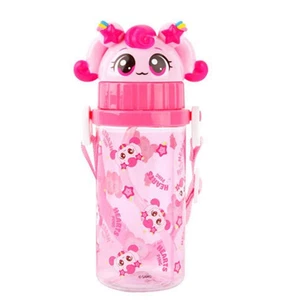 Bicchiere bottiglia acqua Catch Teenieping Heartsping 350 ml con cannuccia e cinghia K-Item - Foto 1 di 7