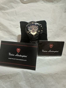 Neu/geprüft/authentisch schwarz und gold Tonino Lamborghini Spyder Uhr TL 3104 - Bild 1 von 19