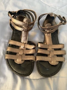 Geboren Größe 6 Bronze Metallic Gladiator Sandalen Damen Riemchen bequem - Bild 1 von 5