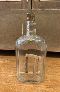 Antique Folk Art Hand Carved Wood Whimsy Bottle 1900-20s Carved Saw/Wood Saw - Picture 1 of 20