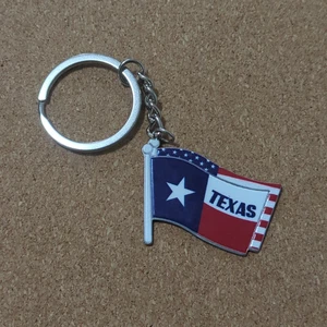 Texas amerikanische USA Flagge Emaille Schlüsselanhänger Reißverschluss Ziehen Geldbörse Accessoire patriotisch - Bild 1 von 3