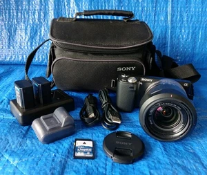 Sony Alpha NEX-5N 16.1MP Digital Camera w/ 18-55mm OSS Lens & MORE - Tested - Picture 1 of 20