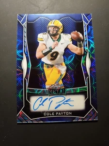 2025 Leaf Metal Blue Scope Auto Refractor /30 Cole Payton #MA-CP1 NDSU - Bild 1 von 2