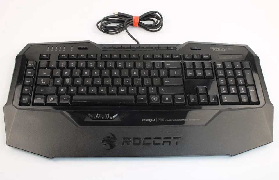 Roccat Isku FX Multicolor Backlit Illuminated Gaming Keyboard ROC-12-901 BLK - Image 1 of 4
