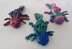 3D-gedruckte Axolotl farbige Fidget PLA Material 8" Sammelfigur - Bild 1 von 13