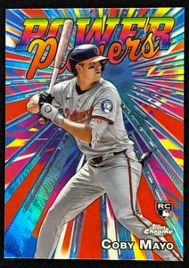 2025 Topps Chrome Coby Mayo RC Power Players #PP-21 Baltimore Orioles - Imagen 1 de 2