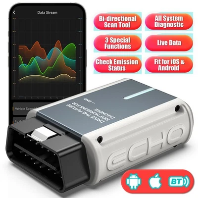 para iOS Android OBD2 Escáner Bluetooth Sistema Completo Bidireccional Herramienta de Escaneo de Coche Foto 1 de 4