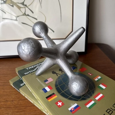 Pisapapeles decorativos JAX Jacks de hierro fundido Bill Curry moderno de mediados de siglo Foto 1 de 4