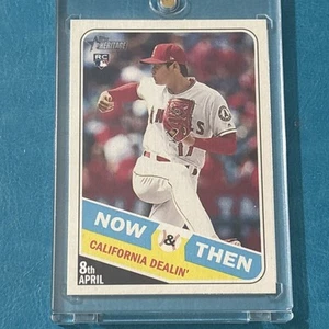 W--SHOHEI OHTANI ROOKIE 2018  TOPPS HERITAGE  ANGELS Now & Then! Card# NT- 11 - Picture 1 of 2