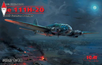 ICM 1/48 HE 111H-20 WWII GERMAN BOMBER - Immagine 1 di 2