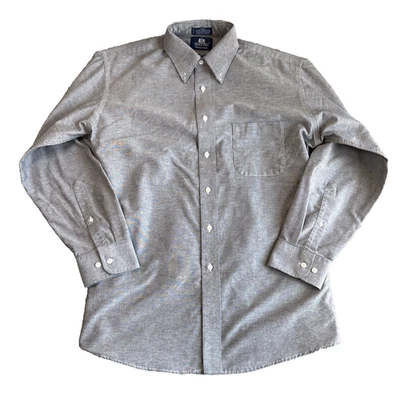Camisa de vestir gris a rayas Stafford Performance para hombre talla 16 32/33 Foto 1 de 4
