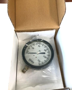 SPAN Pressure Gauge with Internal Seal: 0 - 1500 PSI 2 1/2" Dial - Picture 1 of 3
