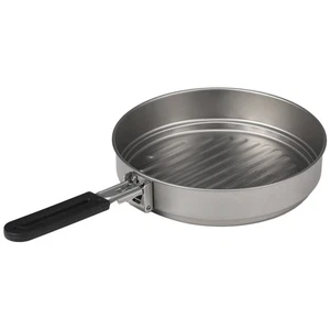 1100ml Titan Bratpfanne Ultraleichte Grill pfanne mit Klapp griff für das Kochen - Bild 1 von 27