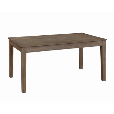 60" Dining Table With Storage Drawers - Modern Oak Finish, Solid Wood Frame, ... - Image 1 of 4