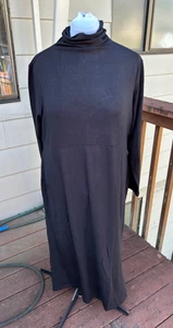 Damen mit Control Damenkleid, feines Jersey Stehkragen, schwarz, mehrere Größen - Bild 1 von 4