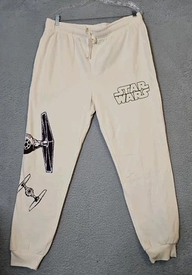 Calça jogger Disney 100 Star Wars off white masculina tamanho XL academia ativa - Imagem 1 de 4