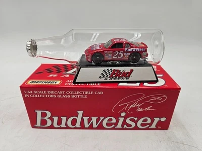 Matchbox Nascar 1997 Ricky Craven #25 Budweiser Monte Carlo en botella de vidrio 1:64 Foto 1 de 3