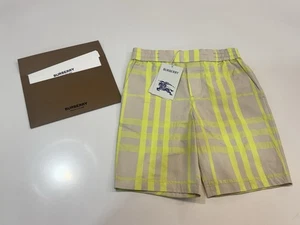 Authentic Burberry Check-Pattern Shorts Size 10Y - Picture 1 of 7