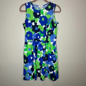 Jude Connally Melody Shift Dress Medium Spring Party Camo Preppy Stretch Pockets - Picture 1 of 5
