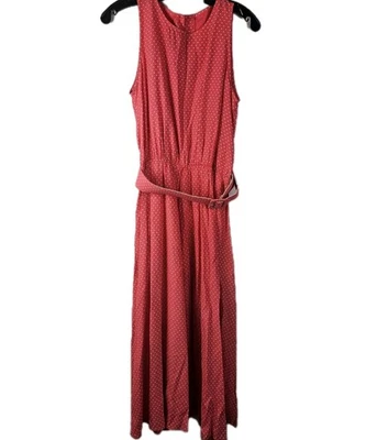 Vestido My Michelle Talla 9/10 Y2K Rosa Lunares Bonito Mujer Cinturón Maxi Vestido Foto 1 de 4