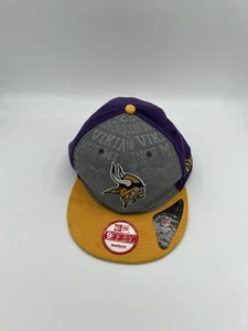 Sombrero Minnisota Vikings New Era, Espalda Ajustable, Usado Púrpura y Gris - Imagen 1 de 6