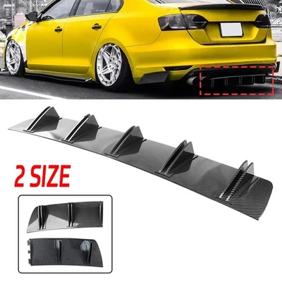Carbon Rear Diffuser Shark Fin Bumper Spoiler For For Nissan Sentra SE SR SV — 第 1/4 张图片
