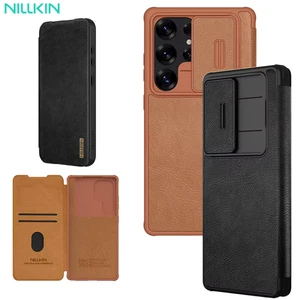 Custodia posteriore fotocamera Nillkin portafoglio pieghevole in pelle per Samsung S25 Edge S23 Ultra S24 FE - Foto 1 di 24