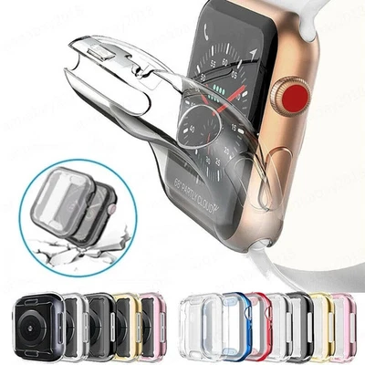 ACCPLUS For Apple Watch Series 1/2/3/4/5/6/SE Case Screen Protector Cover 38/40/42/44mm