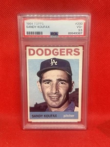 Sandy Koufax 1964 Topps Card #200 - PSA Graded 3.5 VG+ (Los Angeles Dodgers/HOF) - Foto 1 di 2