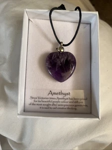 Amethyst Crystal Necklace - Picture 1 of 2