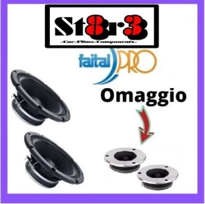 Coppia di midwoofer faital 8fe200 260w 4 ohm da 20 cm 8"+ coppia di tw in omaggi - Foto 1 di 1